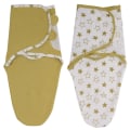 Miniatyrbillede 1 af 6: Swaddlepose baby svøb klud baby svøb klud pakke med 2 svøb tæpper lavet af 100% KLB