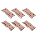Miniatyrbillede 6 af 8: Pakke med 6 dørhængsler hardware zinklegering firkantede hjørner tunge KLB