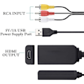 Pikkukuva 4 / 8: HDMI-RCA-kaapeli, HDMI-RCA-muunnin, AV 3RCA CVBS Composite - 1080P