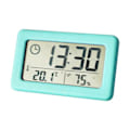 Miniatyrbillede 1 af 6: YD005 Mini Tyndt LCD Temperatur og Fugtighed Elektronisk Ur (Blå)