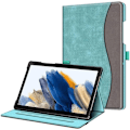 Miniatyrbild 1 av 7: Samsung Tab A8 Fodral 2022, Premium Pu Läder Business Stand Folio Cover,