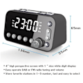 Miniatyrbild 4 av 7: DAB-A1 stor skärm DAB & FM väckarklockradio med dubbla USB