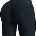 Miniatyrbillede 1 af 3: Berømte leggings, kvinder butt lifting yoga bukser høj 08 sort KLB