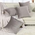 Miniatyrbilde 6 av 6: Myke, solide dekorative firkantede putetrekk sett putetrekk for sofa