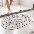 Pikkukuva 5 / 5: Imuva ja pehme tyyny, kevyt ylellinen soikea kylpyhuoneen lattiamatto, oviaukon matto, wc-matto