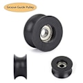 Pikkukuva 7 / 8: 2 kpl U-urapulley nylon ohjausrullalaakeri U-ura rullapyörä 8