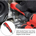 Miniatyrbilde 5 av 5: Skrutrekker Socket, 90° Skrutrekker Socket Adapter, 90 Graders Vinkel, Høyre Vinkel Skrutrekker, Led, for 18V Slagdriver og Bor KLB
