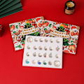 Miniatyrbillede 5 af 7: Julekalender 2024 Pigearmbånd, 24 Dage, Jule-nedtælling, DIY Smykkefremstillingskit, Blind Box, 22 Perler, 2 Armbånd