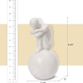 Pikkukuva 5 / 8: Quoowiit Moderni Patsas Koristeluun Abstrakti Hartsi 141-Valkoinen KLB