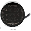 Miniatyrbillede 6 af 8: 3 i 1 Voltmeter, Entweg 3 i 1 Motorcykel ATV Voltmeter + Elektronisk Ur +