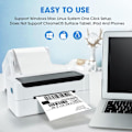 Miniatyrbillede 3 af 8: Etiketprinter, 4x6 skrivebords etiket stregkodeprinter med