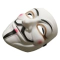 Miniatyrbild 2 av 8: Hacker Anonymous V som Vendetta vit KLB-mask för vuxna