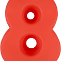 Miniatyrbillede 1 af 6: Kageform silikone tal store tal 7 bageform 8 KLB