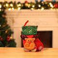 Miniatyrbillede 3 af 8: Små julestrømper, børnestrømper, julemand, snemand, rensdyr, KLB