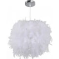 Miniatyrbillede 1 af 2: Hvid fjerlampe i kugleform - E27 40W - Til soveværelsesdekoration - Børnegave