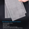 Miniatyrbilde 3 av 5: 4-pak rustfritt stålvevd trådnett, aldri rust, ventilasjonsnett 30x21cm (300x210mm), varmebestandig skjermnett, 1mm hull 20 mesh