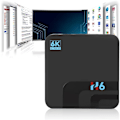 Miniatyrbillede 8 af 8: H6 4+32G Set Top TV Box VP9 Profil-2 H.265 Videodekodning KLB