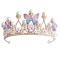 Miniatyrbillede 1 af 3: Prinsesse tiaraer til piger, fødselsdagskrone til piger, sommerfugleprins KLB
