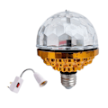 Miniatyrbilde 2 av 8: Fargerik roterende ball lys DJ krystall RGB festlys KLB
