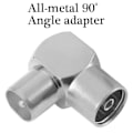 Miniatyrbild 8 av 8: Set Top Box Adapter RF Hane till RF Hona TV Hona till Hane Adapter 90