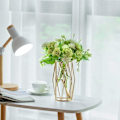 Miniatyrbillede 3 af 7: Gylden pampasgræs vase til blomster, 1 stk. moderne geometrisk