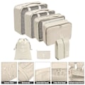 Miniatyrbillede 3 af 5: 290T dobbeltsidet twill stof, 7 sæt opbevaringsposer, rejse beige