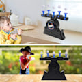 Miniatyrbillede 6 af 6: Herefun 2 stk. pistol legetøj børn, elektrisk skydeskive, skyde KLB