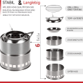 Miniatyrbillede 2 af 5: Multi Cooker Bærbar Camping Komfur Multi Cooker Udendørs Træ Komfur