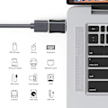 Miniatyrbild 3 av 7: Typ C till USB-adapter, USB C till USB 3.0-adapter, aluminium svart