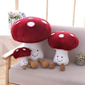 Miniatyrbilde 5 av 6: Søt sopp plysj Kawaii smil dukke sopp plysj utstoppet dyr pute KLB