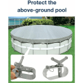 Miniatyrbillede 4 af 5: 2 stk. Pool Cover Spænderkabel Spænder - Pool Cover Spil, Aluminium Bygget Spil til Svømmebassin, Pool Cover Spænder - 8x2x6.4cm KLB