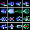 Pikkukuva 5 / 5: Lavavalon RGBW 64 LED -kuvaprojektori, pieni ilmalaiva, valaistusohjaus syntymäpäiväjuhliin, diskojuhliin ja DJ:lle