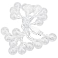 Miniatyrbillede 7 af 8: USB-lyskæde, 20 LED'er, krystalboble, sfærisk, dekorativ KLB