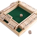 Miniatyrbilde 5 av 6: Kitchnexus Deluxe 4-Spillers Shut The Box Trespill Klassisk KLB