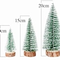 Miniatyrbillede 4 af 8: Mini kunstig juletræ, 9 stykker mini kunstig juletræ med KLB