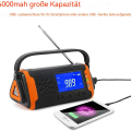 Miniatyrbillede 5 af 5: Solar Dynamo Crank Radio FM, Bærbar Multifunktionel Nødradio KLB