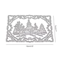 Miniatyrbillede 1 af 6: Jule Vinter Metal Skæredør Stencil DIY KLB