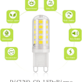 Miniatyrbild 2 av 5: DiCUNO G9 LED-lampa kall vit 6000 K, LED-lampa 3 W motsvarande 30 W - 40 W KLB