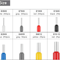 Miniatyrbillede 2 af 7: 1200 stk. crimp-ferrule-stik - isolerede kabel-pin-ender KLB
