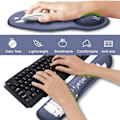 Miniatyrbillede 2 af 5: Tastatur Musemåtte Håndledsstøtte Gel Ergonomisk Håndledsstøtte