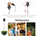 Miniatyrbilde 3 av 7: Hengende kurvplante Rullkrokholder Retractable Heavy Duty Lett KLB