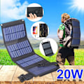 Miniatyrbillede 4 af 4: Foldbar solcelle powerbank, bærbar solcellelader USB solpanel til
