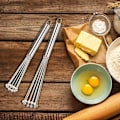 Miniatyrbillede 5 af 7: Rustfrit stål piskeris i rustfrit stål, piskeris, køkkenpiskeris-sæt