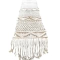 Macrame bordslöpare handvävd boho bröllopsbordsdekoration linne KLB