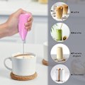 Miniatyrbillede 5 af 5: Kreativ håndkaffeblander i rustfrit stål, elektrisk, pink