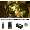 Miniatyrbillede 4 af 7: LED lysbundt, vandkande feelyss 8 modes 200 LED varm hvid