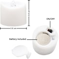 Miniatyrbillede 7 af 7: LED Teelys med Flammefri Lys og Timer [Pakke med 12, Varmt Hvid]