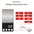 Miniatyrbillede 3 af 5: Mini Lomme 500/0,01g Høj Præcision LCD Baggrundsbelyst Vægtskala 1kg/0,1g KLB