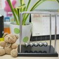 Miniatyrbilde 7 av 8: Newtons store pendel sving vitenskapsspill for barn 18*12*18cm KLB