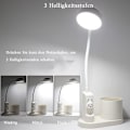 Miniatyrbillede 3 af 5: Skrivebordslampe til børn, skrivebordslampe med penneholder, automatisk farveskift